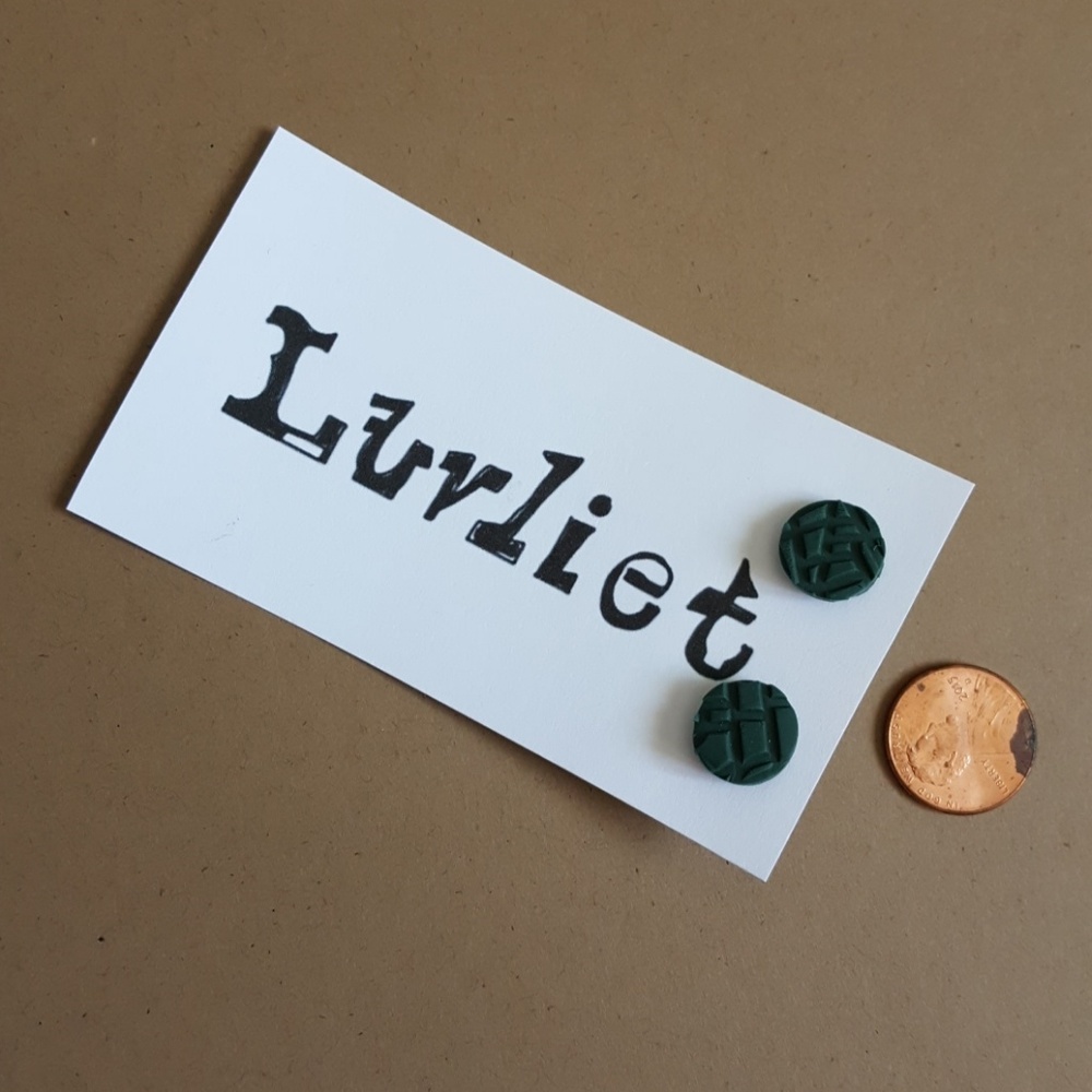 Cool Earrings Army Green